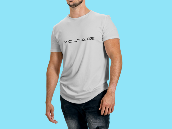 Voltageclothings Men's Printed Round Neck 100% Cotton Grey T-shirt - Image 3