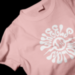 Voltageclothings Women's Printed Round Neck Cotton BabyPink T-shirt - Image 6