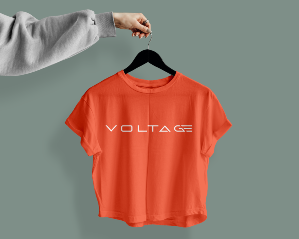 Voltageclothings Women's Printed Round Neck Tomato Crop Top Half Sleeve - Image 5