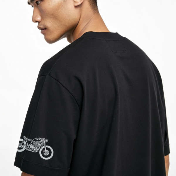 Black VOLTAGE Oversize T-shirt (Bike) - Image 4