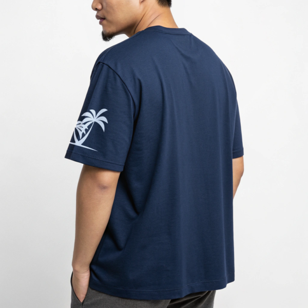 Navy Blue Oversized T-shirt - Image 3